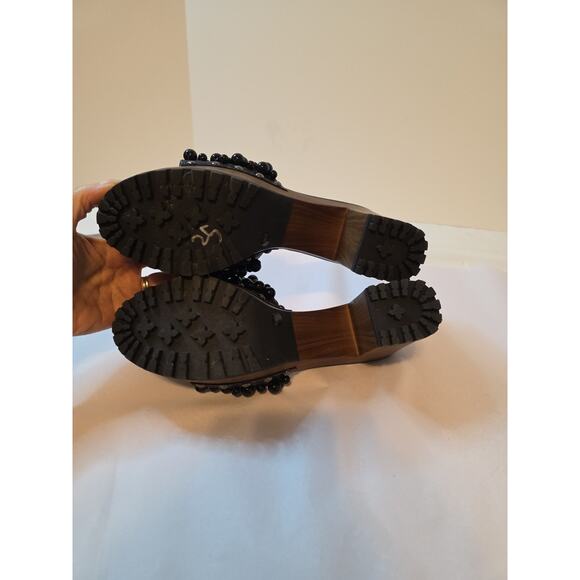 Jessica Simpson Women's SZ 9.5 M Telina Block Heel Dress Sandals Black - Picture 10 of 14